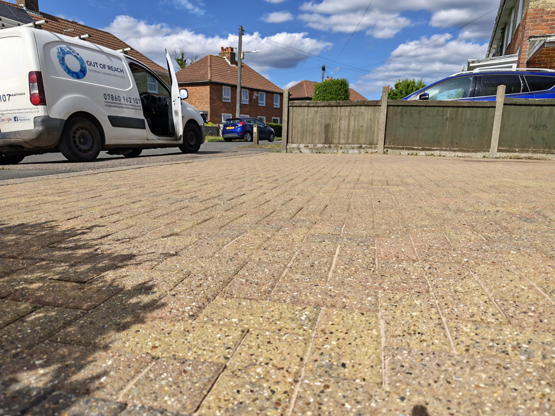 Driveway cleaning project by OOR External, view 1