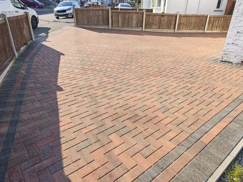 Block paved driveway after cleaning by OOR External