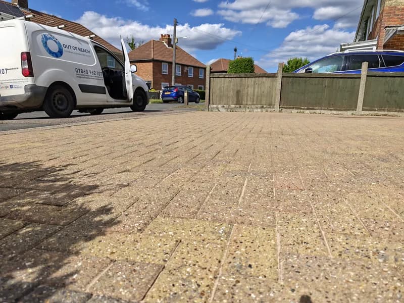 Driveway cleaning project by OOR External, view 1