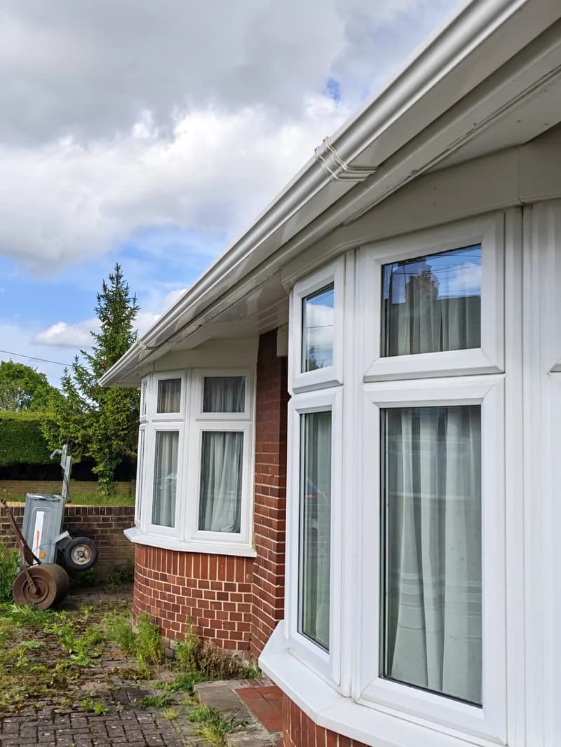 Cleaned gutter and fascia photographed by OOR External